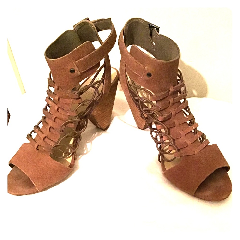 Vince Camuto Open Toe Ankle Heels